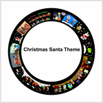 Christmas Theme film for ThemeLite Projector  for gobo holiday christas projectors