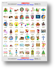 Rich full color premium film images for holiday projectors and christmas projectors