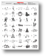 Black and white foil film images page 1 for gobo holiday christas projectors