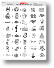 Black and white foil film images page 2  for gobo holiday christas projectors