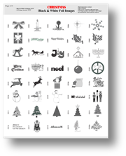 Black and white foil film images page 3  for gobo holiday christas projectors