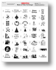 Black and white foil film images page 5  for gobo holiday christas projectors